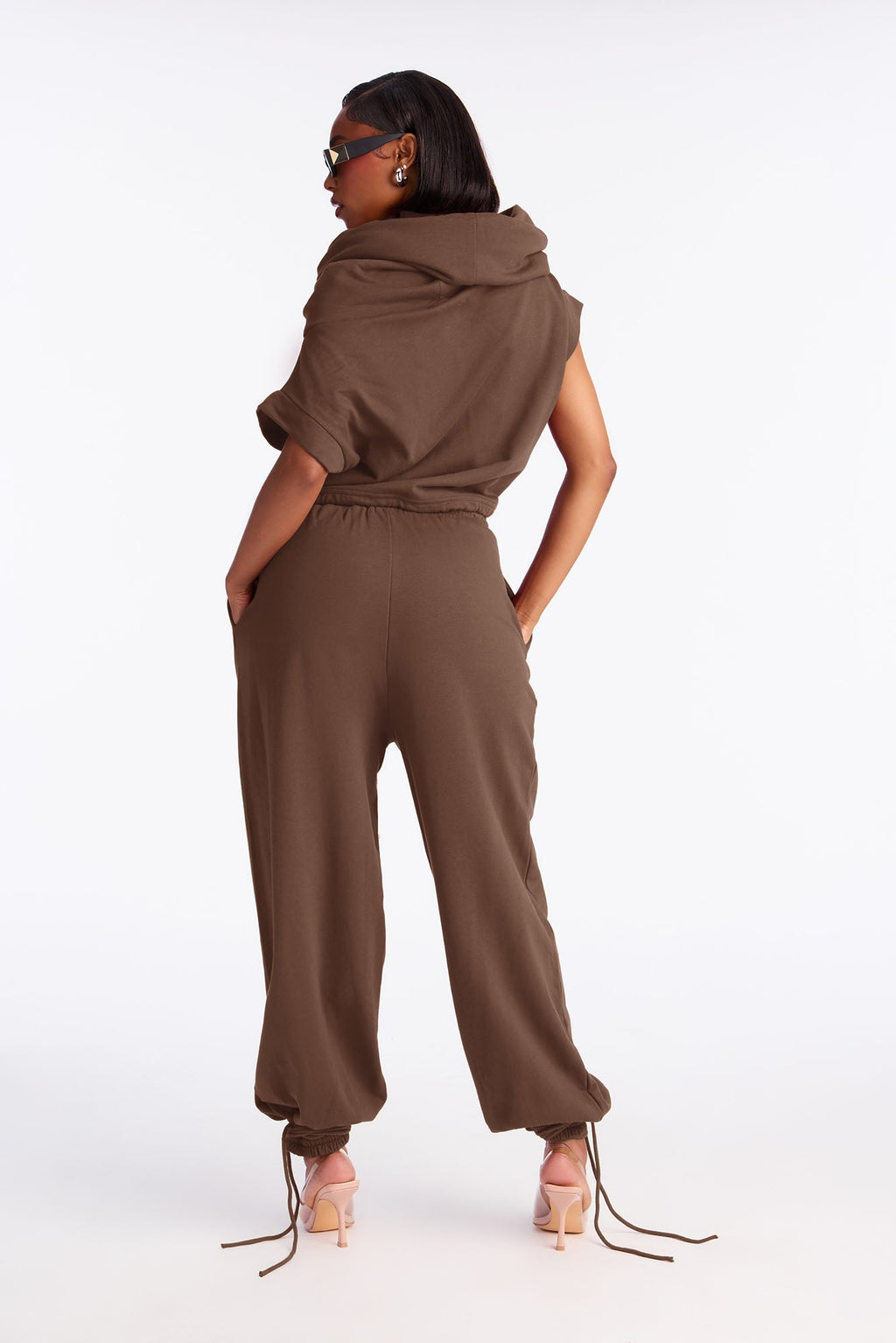Alexa Jogger Pant Set - Burgundy