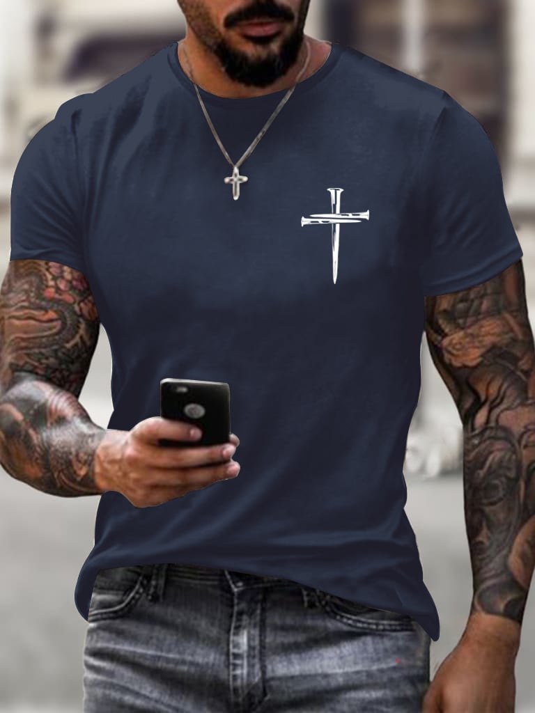 🔥Buy 3 Get 15% Off🔥Men's If You Bring Up My Past You Should Know Jesus Dropped The Charges Printed Casual T-shirt