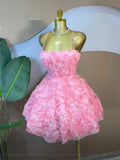 Women's Rose Floral Woven Spaghetti Strap Backless Sleeveless Dress, Formal A-Line Dress, Birthday Party Gown, Backless Evening Gown, Aesthetic Backless Dress