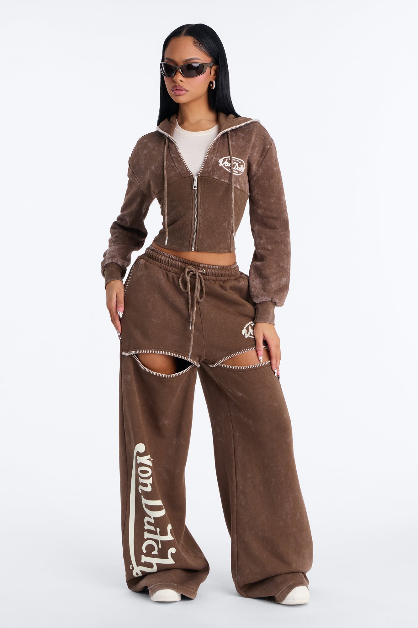 Von Dutch Washed Faded Heat Pants