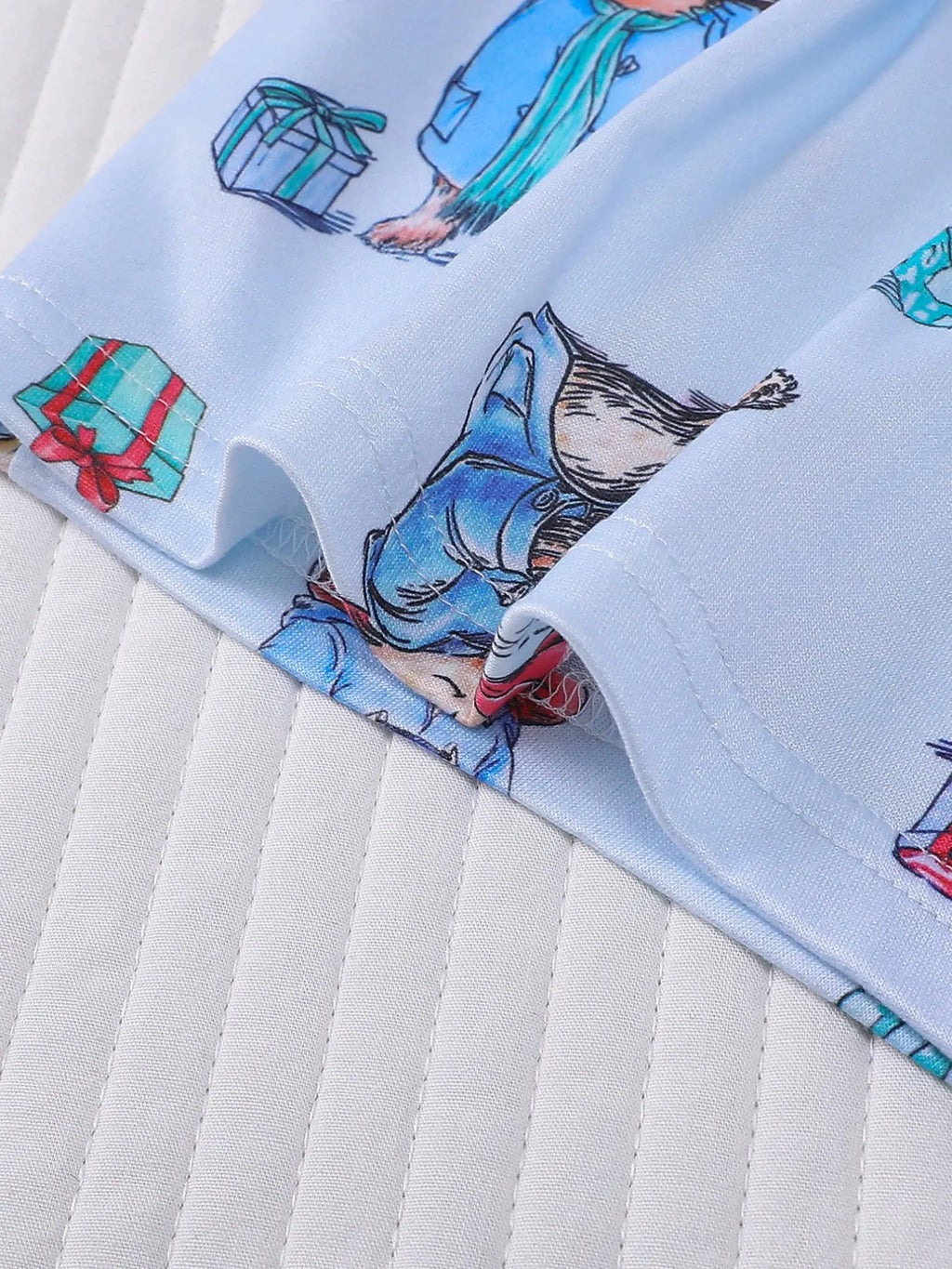 3-Piece Casual Women Pjs Pajama Set with Padding Bear Print