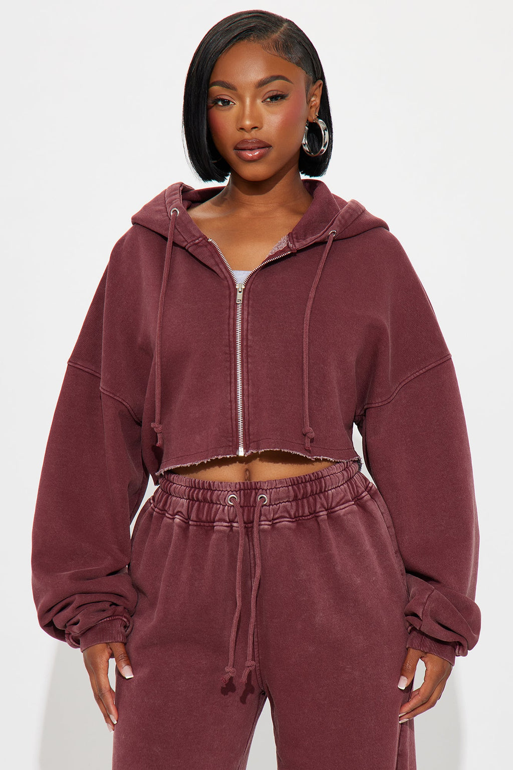 On The Go Fleece Pant Set - Blue