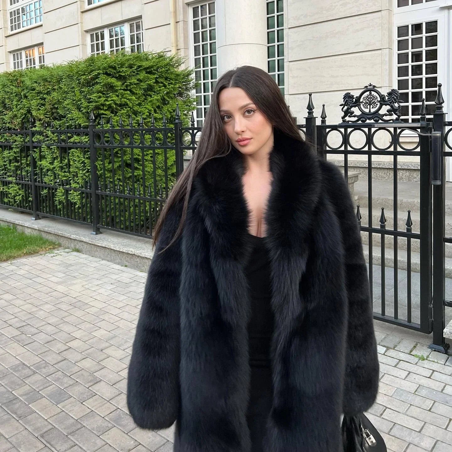 Women's Faux Long Coat Thicken Jackets Winter Warm Comfort Fashion Casual OL