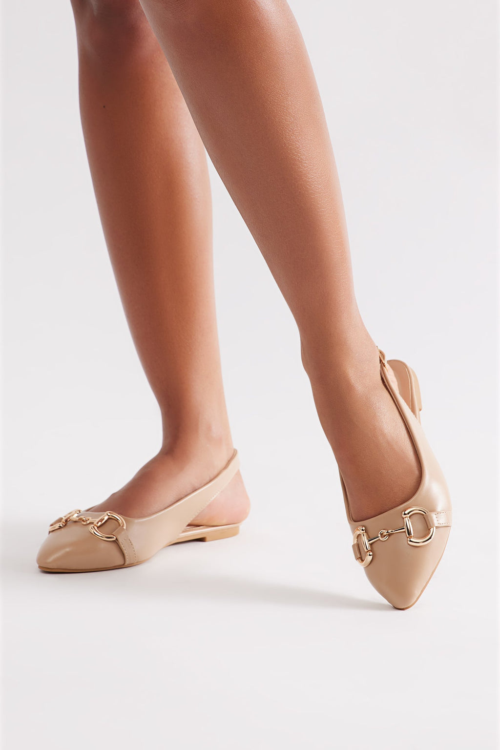 Yale Hardware Slingback Flats - Black