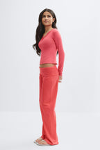 Y coral baggy yoga pants
