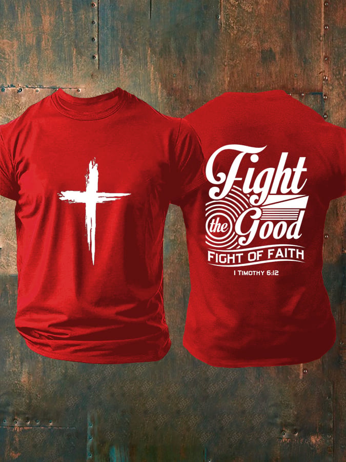 🔥Buy 3 Get 15% Off🔥Men's Faith  Printed Casual T-Shirt