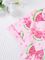 Women's 2-Piece Waffle Printed Sleepwear Set