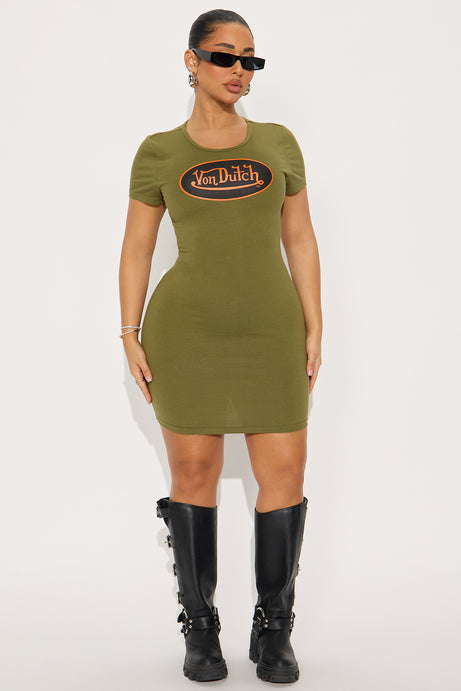Von Dutch Patch Mini Dress