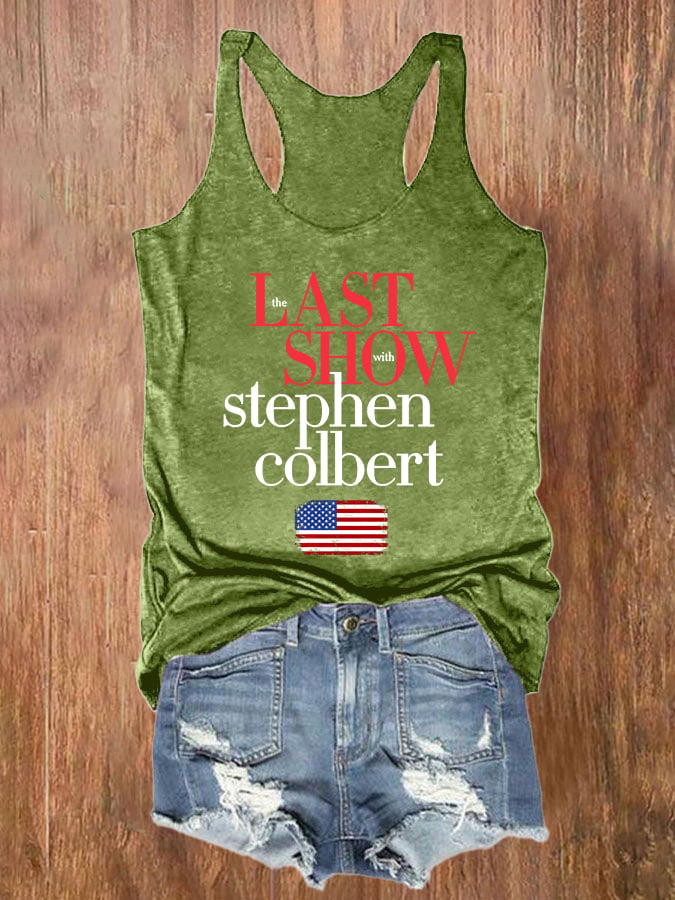🔥Buy 3 Get 15% Off🔥Retro Last Show Print Tank Top