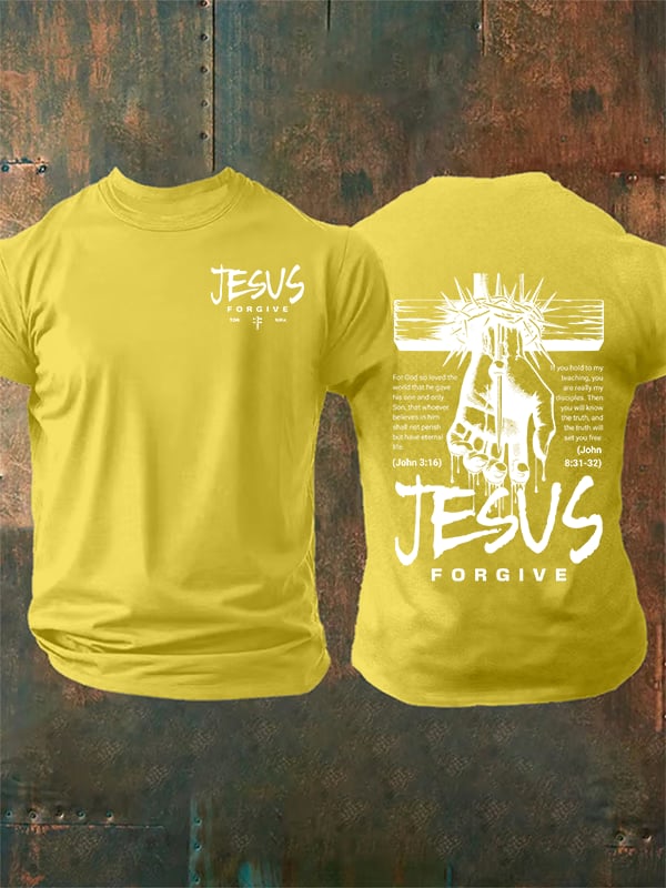 Men's   Jesus Loves You Chirtsian printing T-Shirt