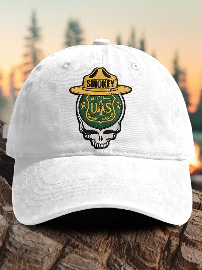 Retro Resist Save The Forest Service Print Baseball Cap