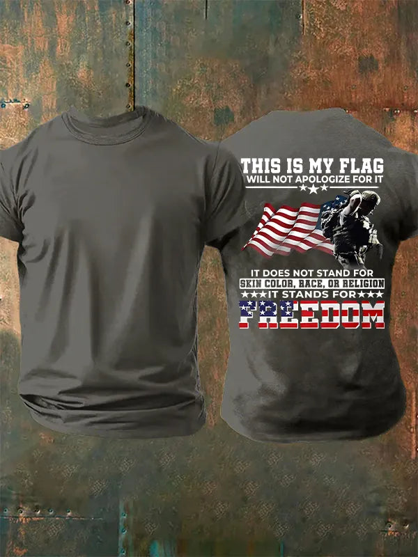 Men's  THIS IS MY FLAG  Print T-Shirt