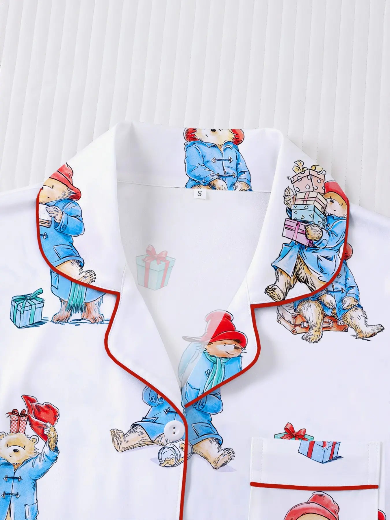 Women's Cute Bear Print Sleepwear Set