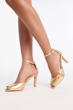 Dolce Vita Serlo Peep Toe Heels - Black