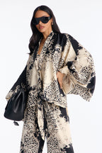 Fierce Flow Satin Pant Set - Cream/combo