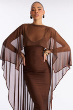 Staying True Satin Maxi Dress - Black