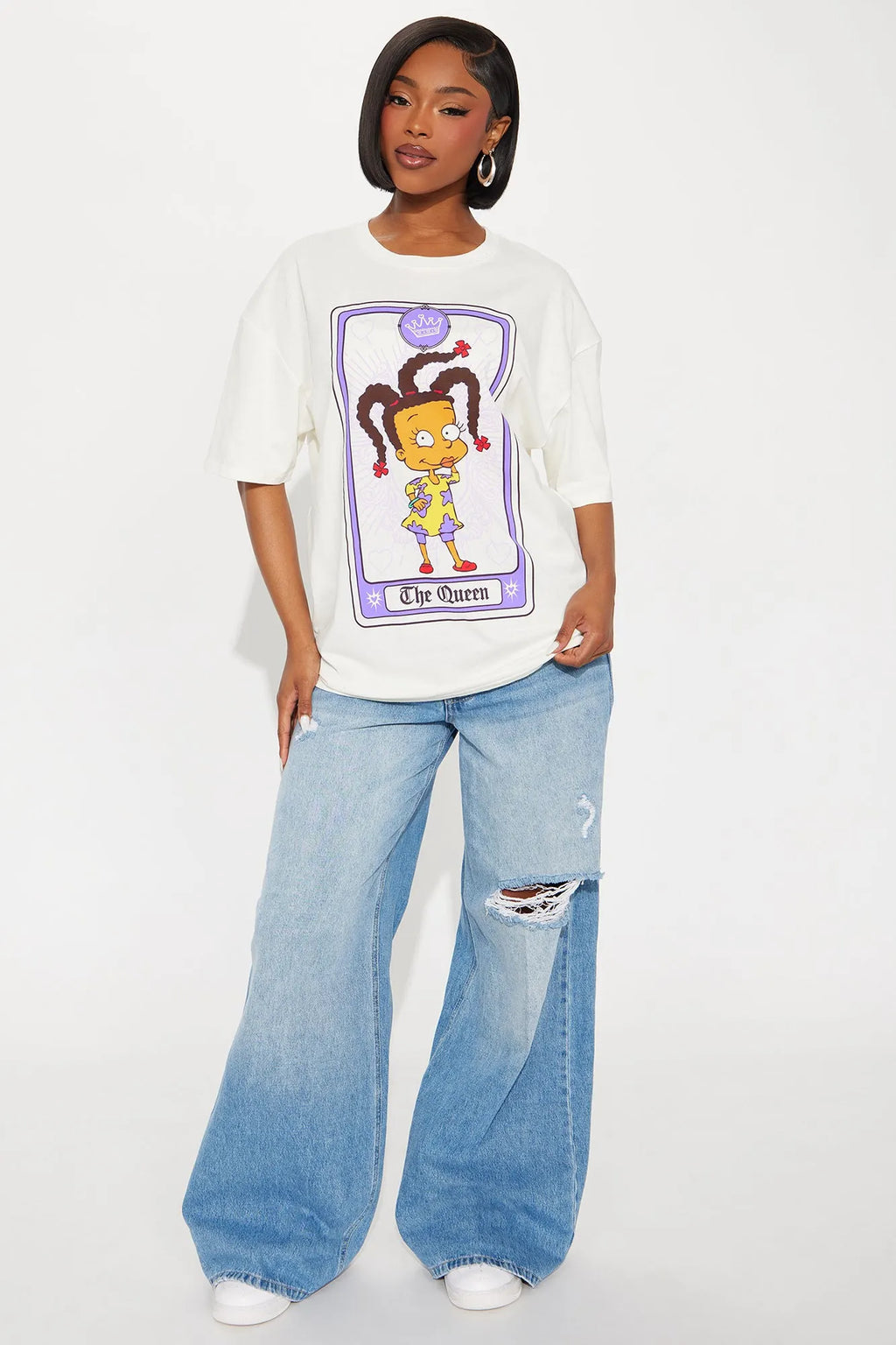 Rugrats The Queen Susie Tee - Cream