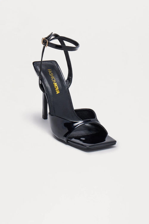 Gaige Patent Heels - Black