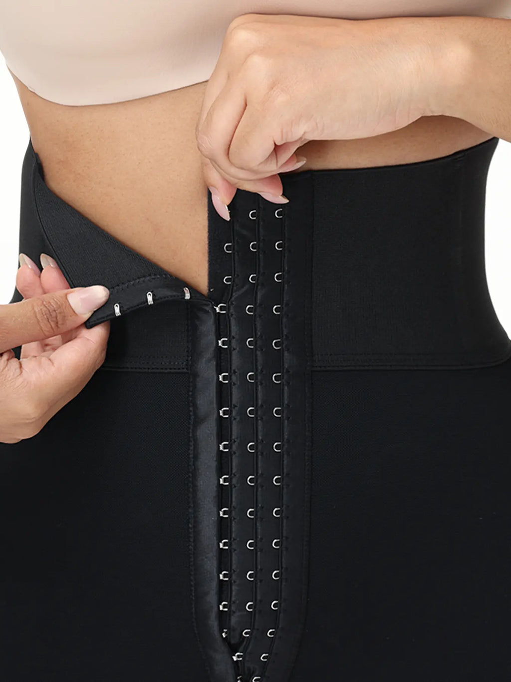 Women's High-Waist High-Elastic Body-Shaping Panties - Body Sculpting Compression, 3-Row Crotch Closure, Adjustable Waist Cincher, Abdominal Lift Boyshorts, All-Season Minimalist Basic Compression Underwear