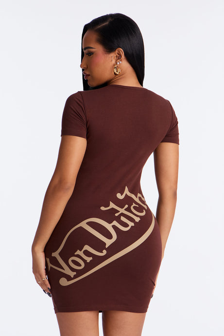 Von Dutch Wings T Shirt Mini Dress