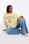 Tinkerbell Fleece Mock Neck Sweatshirt - Yellow