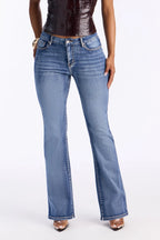 Esme Stretch Bootcut Jeans - Light Wash