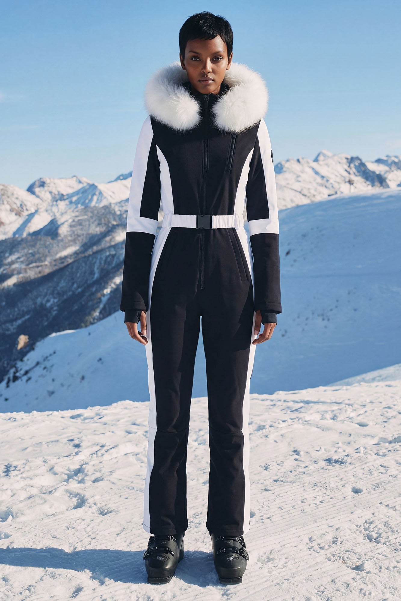 Blanket Of Snow Ski Jumpsuit - Black