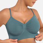 FeelinGirl Women's Wireless Bra Comfort Bralettes No Underwire Unlined Cami Bra Seamless Tshirt Bras Sports Bra Bralette Basic Comfortable Fit Womenswear Everyday Up to 44DD Summervibes