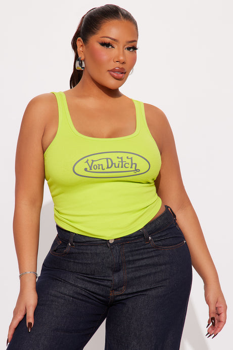 Von Dutch Ribbed Tank Top