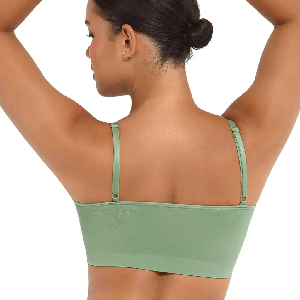 FeelinGirl Women's Wireless Bra Comfort Bralettes No Underwire Unlined Cami Bra Seamless Tshirt Bras Sports Bra Bralette Basic Comfortable Fit Womenswear Everyday Up to 44DD Summervibes