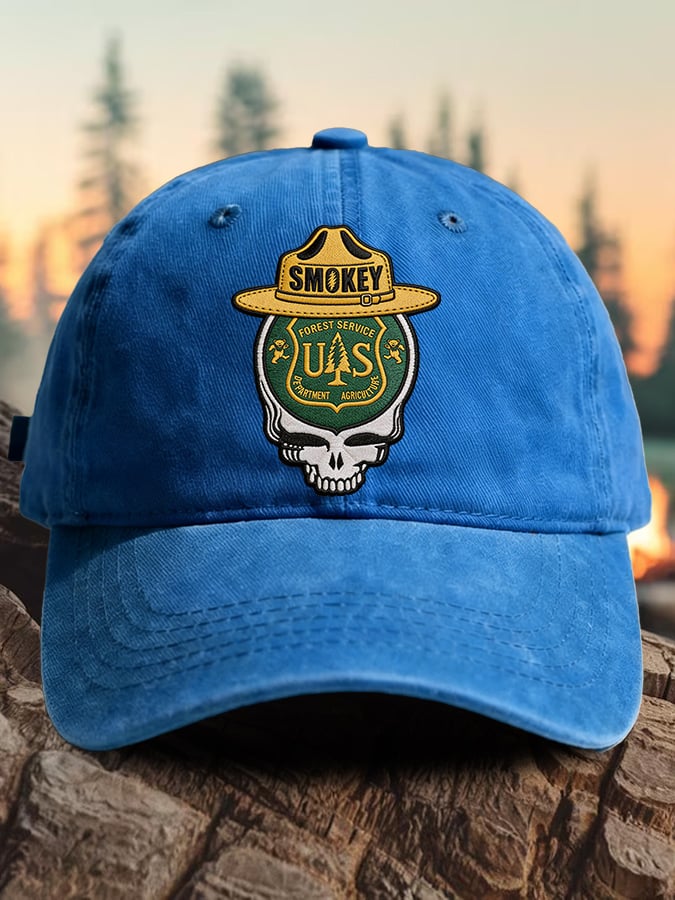Retro Resist Save The Forest Service Print Baseball Cap