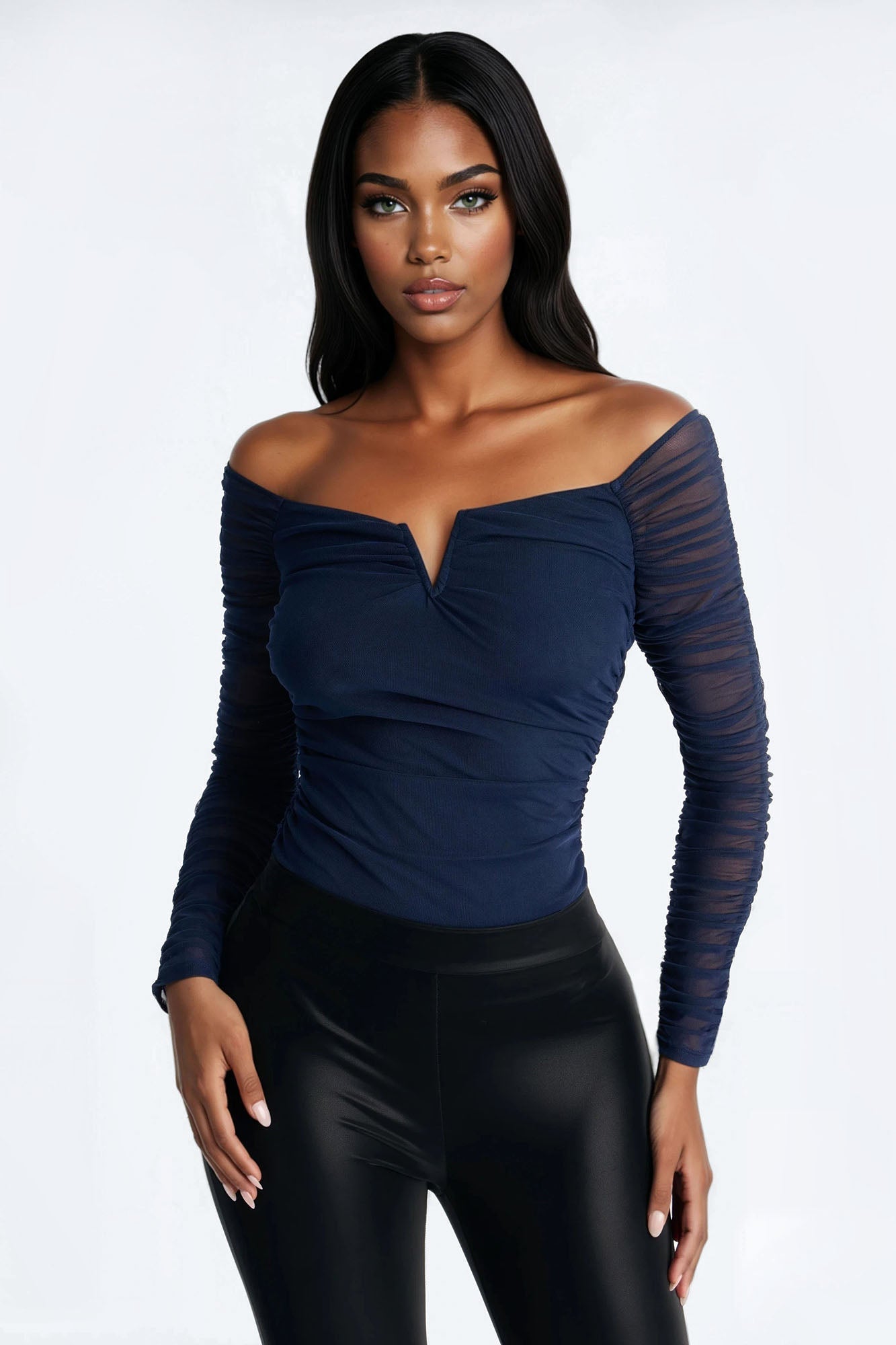 The Finer Things Mesh Bodysuit - Black