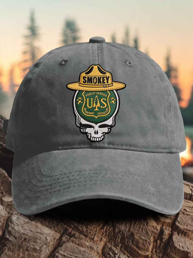 Retro Resist Save The Forest Service Print Baseball Cap