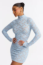 Always In Love With Lace Mini Dress - Burgundy