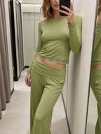 Y coral baggy yoga pants