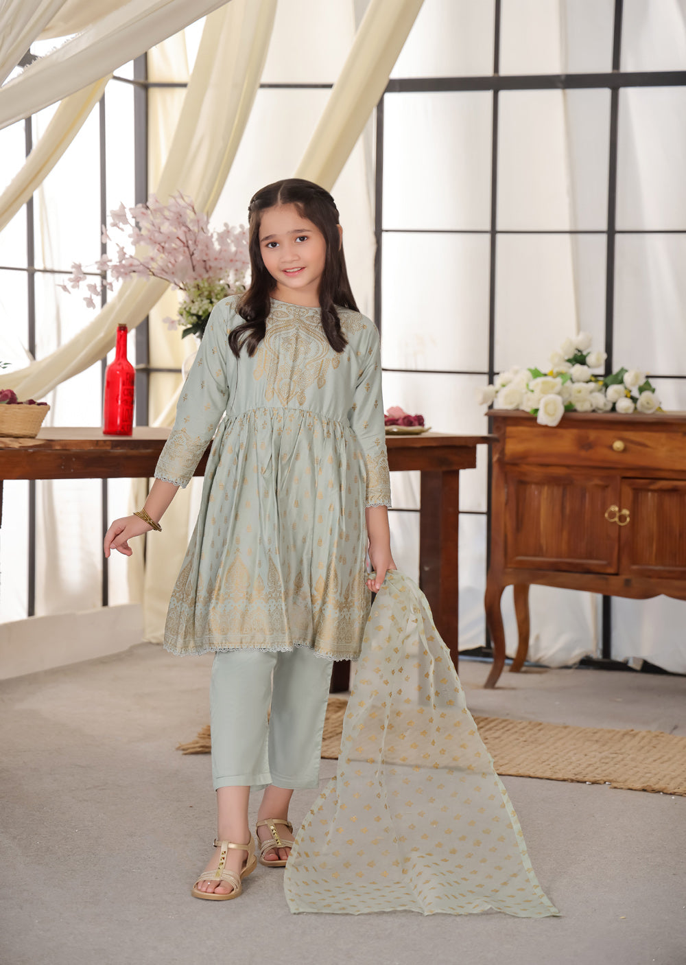 HK245 Gavinchi - Readymade Mother & Daughter Dress