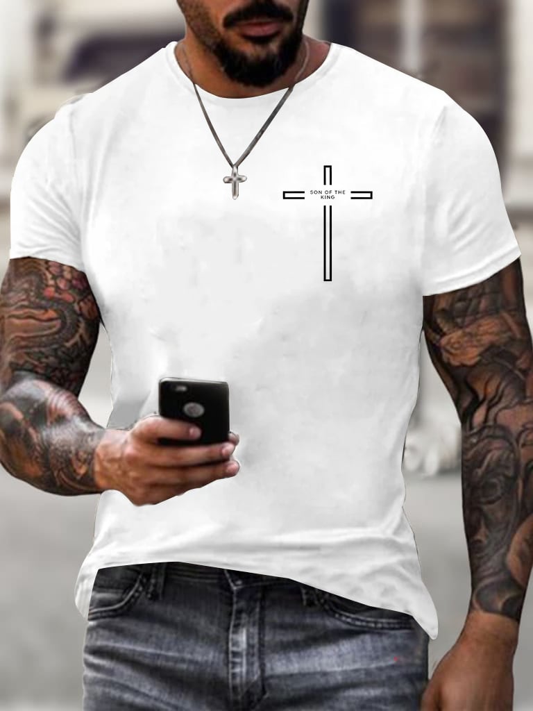 🔥Buy 3 Get 15% Off🔥Men's Son of The King Printed Casual T-Shirt