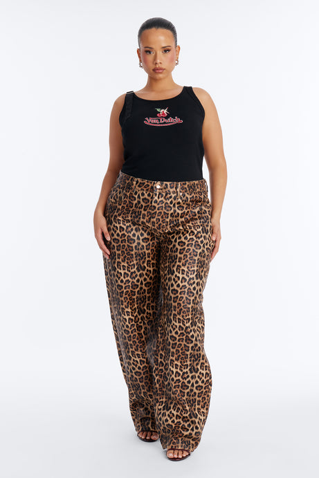 Von Dutch x Betty Boop Cherry Lips Ribbed Tank Top