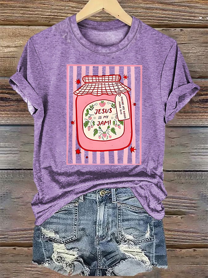 Women's JESUS IS MY JAM Print T-Shirt