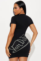 Von Dutch Wings T Shirt Mini Dress