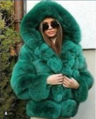 Manteau Glamour En Fourrure