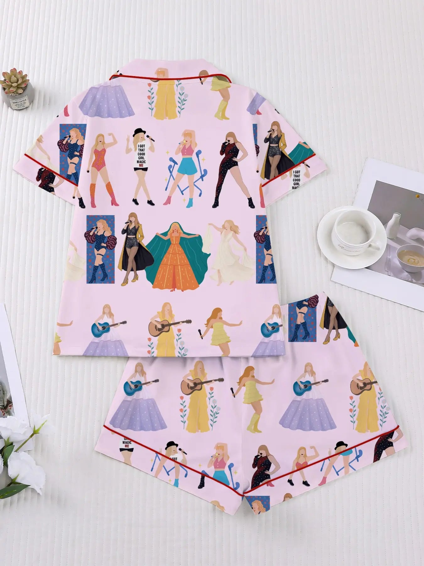 Women's Concert Movie Print Sleepwear Set, Pajama Set