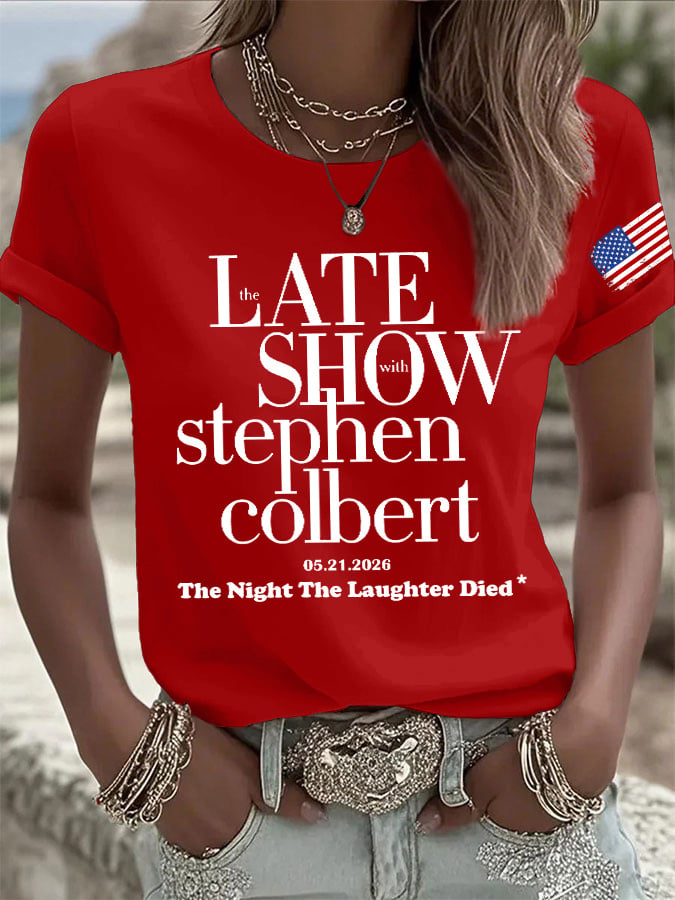 🔥Buy 3 Get 15% Off🔥Retro Last Show 05.21.2026 The Night The Laughter Died Print T-Shirt