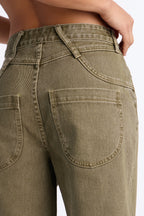 Sophie Classic 90's Denim Jorts - Brown