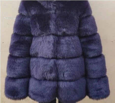 Manteau Glamour En Fourrure