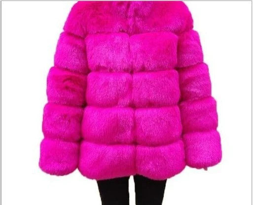 Manteau Glamour En Fourrure