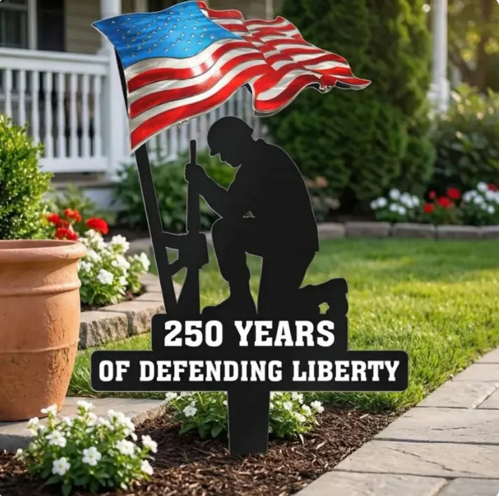 250 Years of Defending Liberty Metal Garden Stake