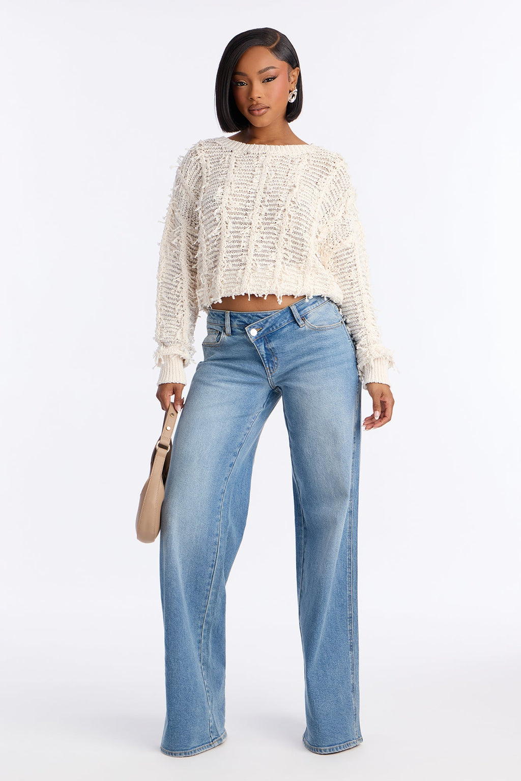 Tall Eastside Low Rise Crossover Wide Leg Jean - Vintage Wash
