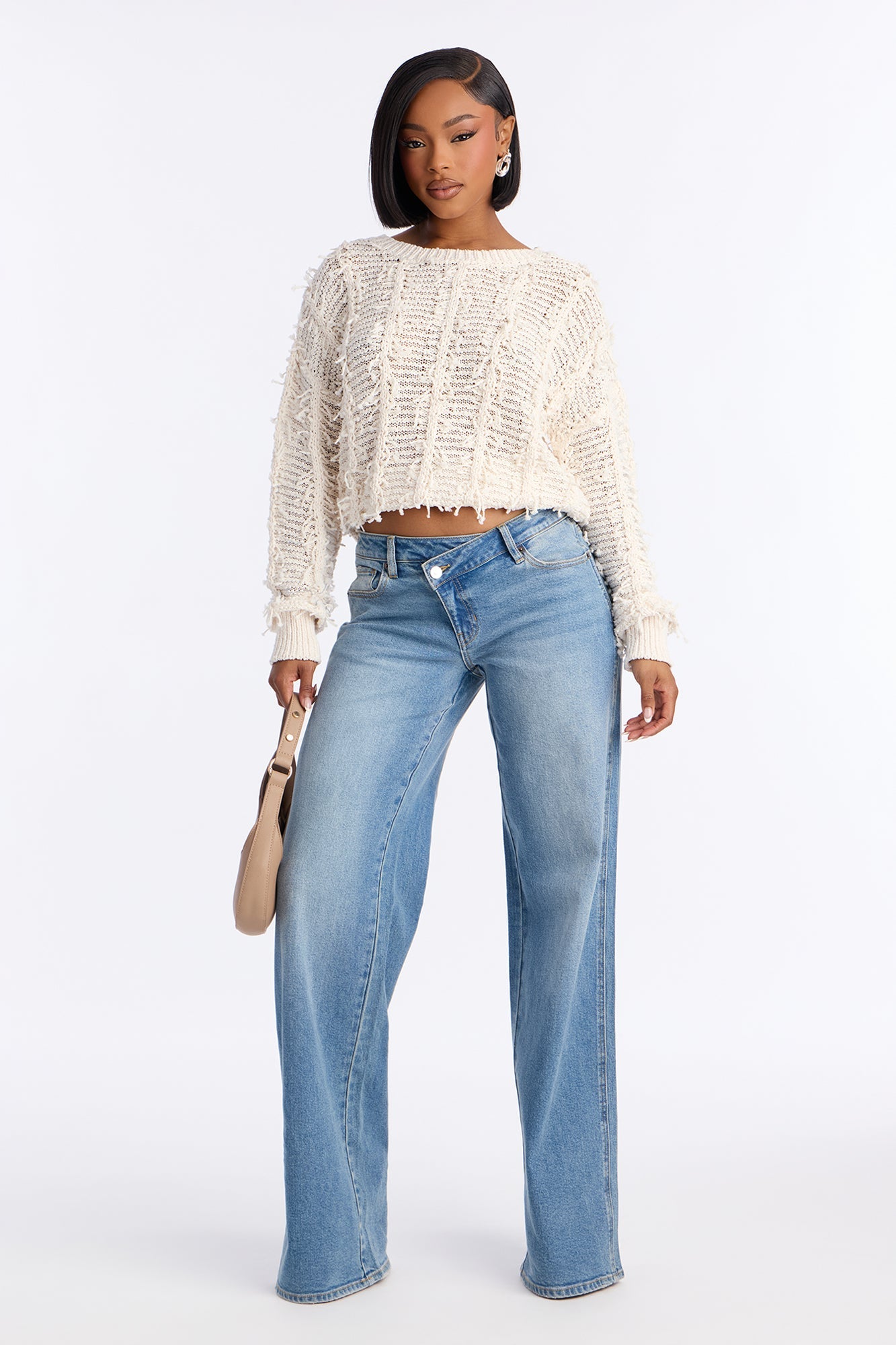 Tall Eastside Low Rise Crossover Wide Leg Jean - Vintage Wash