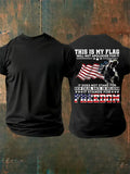 Men's  THIS IS MY FLAG  Print T-Shirt